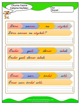 ö sesi Çalışma Sayfaları